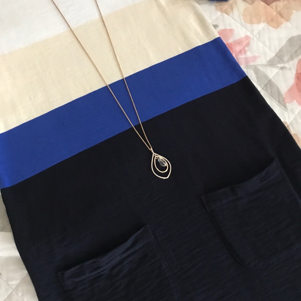 J. Crew Colorblock Shift Spring T Shirt Dress XXS - Picture 3 of 6